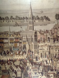 La procession du couronnement du roi Édouard VI (1537-53) en 1547 (détail)